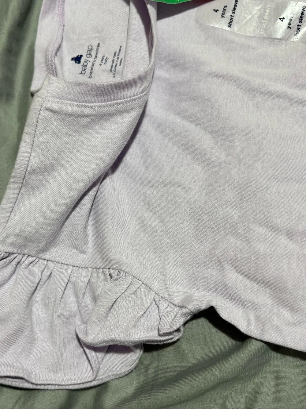 GAP Baby Gap Short Sleeve T-Shirt in Light Lavender